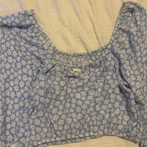 Billabong Blue Floral Blouse